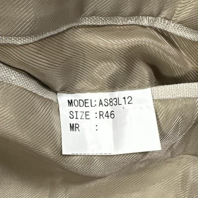 Alfani 100% Linen Blazer Mens 46 R Tan Sport Coat 3-Buttons Suit Jacket - Thumbnail 5