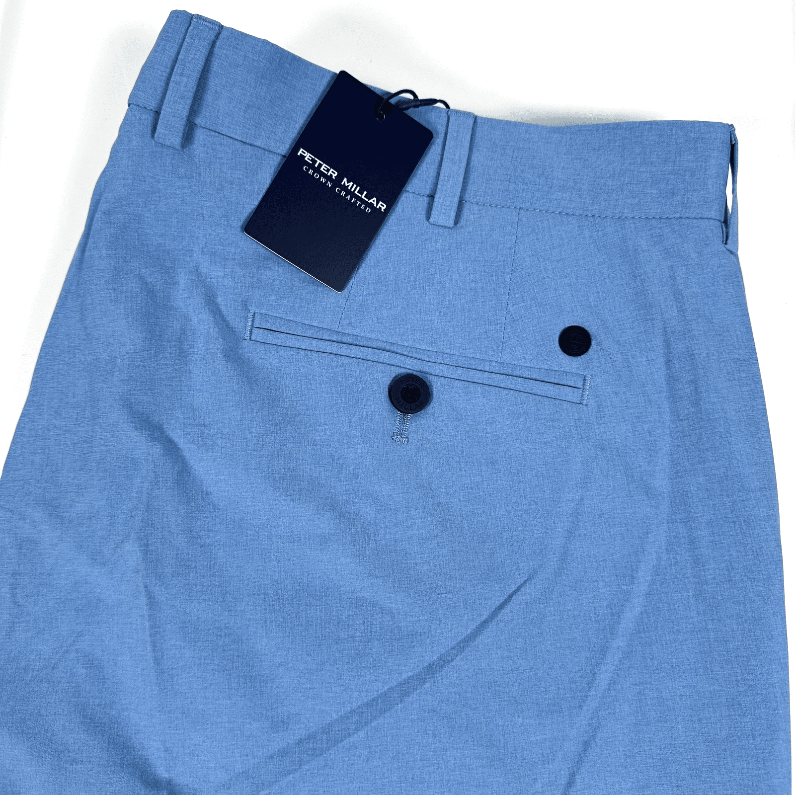 NEW Peter Millar Surge Performance Golf Pants Mens 40 x 32 Blue Stretch Chinos - Thumbnail 2