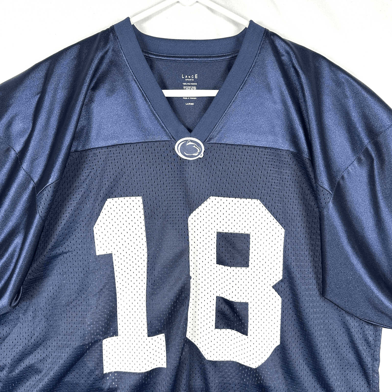 Penn State Nittany Lions Football Jersey Mens Large Blue #18 NCAA Lance Sports - Image 1