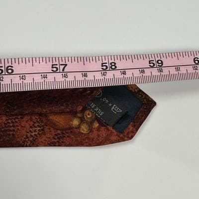 Gritti Ermenegildo Zegna Silk Tie Multicolor Floral Necktie Fruit Autumn Italy - Thumbnail 9