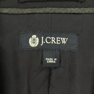 J.Crew Blazer Mens 40L Navy Ludlow Jacket Italian Wool Loro Piana Super 120s - Thumbnail 4