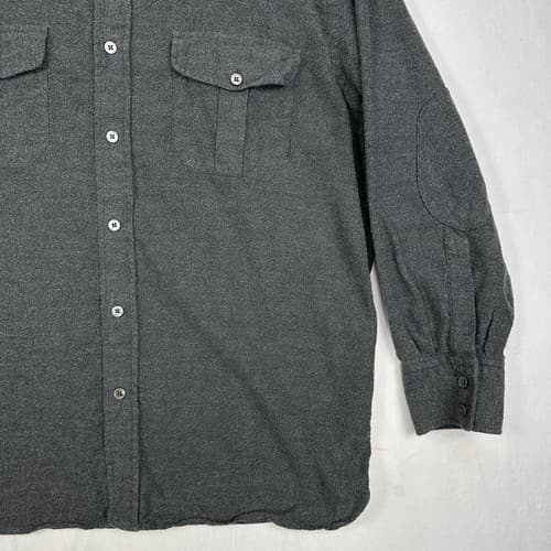 Ermenegildo Zegna Shirt Womens XL Gray Button Up 3/4 Sleeve Collared Cotton - Thumbnail 3