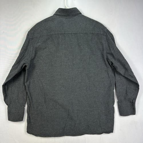 Ermenegildo Zegna Shirt Womens XL Gray Button Up 3/4 Sleeve Collared Cotton - Thumbnail 2