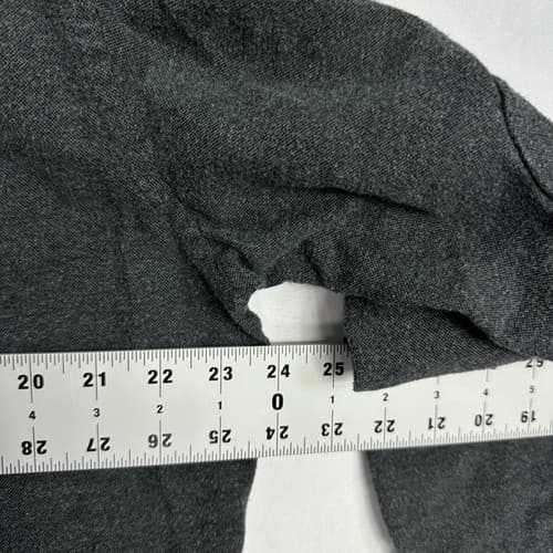 Ermenegildo Zegna Shirt Womens XL Gray Button Up 3/4 Sleeve Collared Cotton - Thumbnail 10