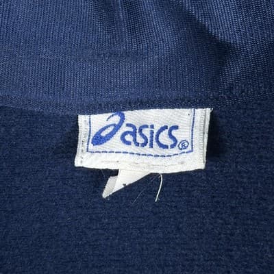 Vintage Asics Track Jacket Mens 2XL Navy 22 Idraets Klub Soccer Full Zip Logo - Thumbnail 4