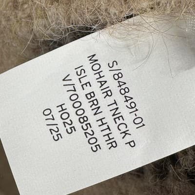 Gap Fuzzy Oversized Sweater Womens XL Brown Fair Isle Turtleneck Pullover NWOT - Thumbnail 6