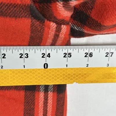 Todd Snyder Cruiser Jacket Men 2XL Red Plaid Italian Wool Button Front Lined EUC - Thumbnail 10