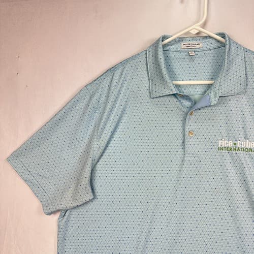Peter Millar Golf Polo Shirt Mens XL Blue Avon Performance Jersey Summer Comfort - Thumbnail 5