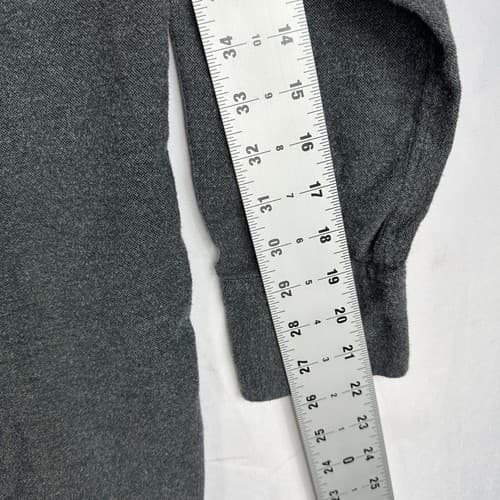 Ermenegildo Zegna Shirt Womens XL Gray Button Up 3/4 Sleeve Collared Cotton - Thumbnail 11