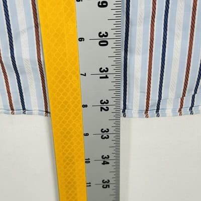 Ermenegildo Zegna Dress Shirt Mens 17 Multicolor Stripe Long Sleeve French Cuffs - Thumbnail 8