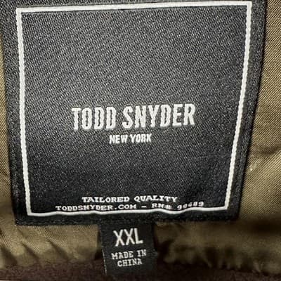 Todd Snyder Cruiser Jacket Men 2XL Red Plaid Italian Wool Button Front Lined EUC - Thumbnail 7