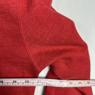 KR3W Mens Red Skull Headdress Graphic Crewneck Sweatshirt Small Heathered Fleece - Thumbnail 10