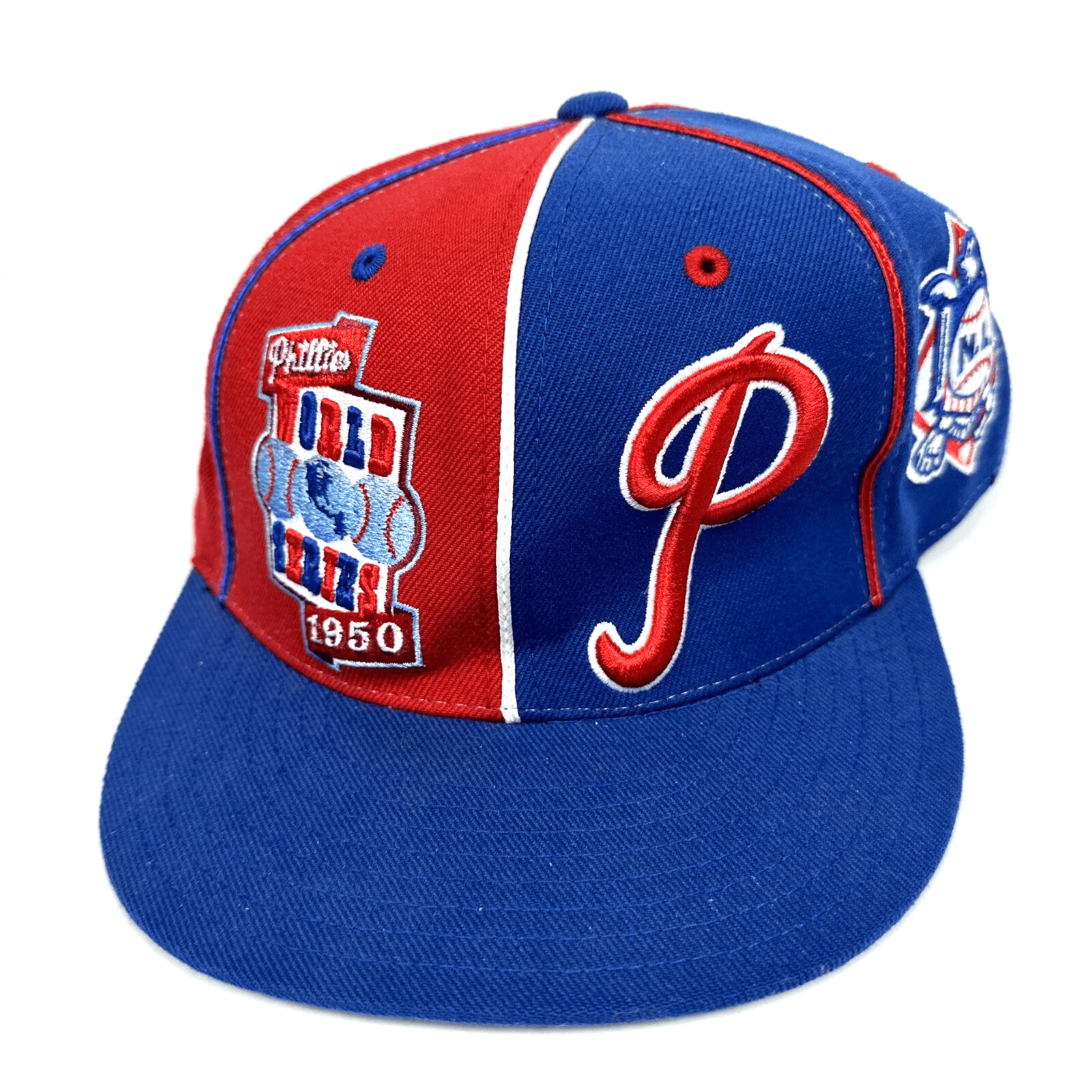 Philadelphia Phillies Baseball Fitted 7.5 Hat Cap 1950 Series Mitchell Ness MLB - Image 1
