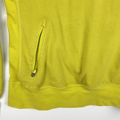 Nike Dri-FIT Kids Large Lime Green Grey Blue Logo Pullover Zipper Pockets VTG - Thumbnail 9