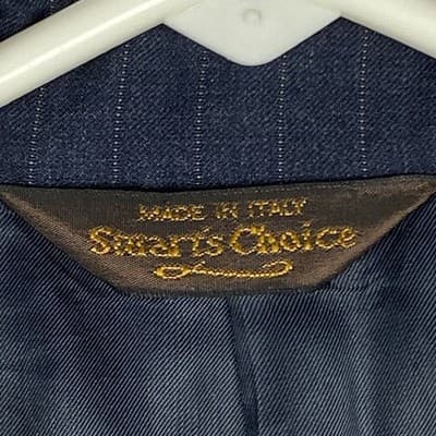 Paul Stuart Stuarts Choice Navy Pinstripe Wool Blazer Sport Coat Italy 42L 10109 - Thumbnail 8