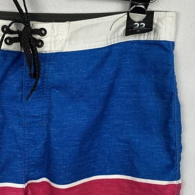 Rip Curl Mens Board Shorts Size 33 Blue Pink Orange Yellow Sunset Colorblock NEW - Thumbnail 5