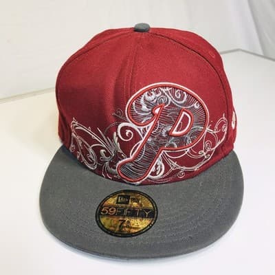 New Era 59FIFTY Philadelphia Phillies Fitted Hat Lot 7 5/8 Mens MLB Caps 3 Pack - Thumbnail 3