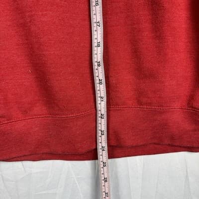 KR3W Mens Red Skull Headdress Graphic Crewneck Sweatshirt Small Heathered Fleece - Thumbnail 12