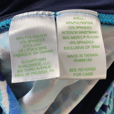 Lilly Pulitzer Luxletic Blue Coral Floral Print Leggings XS Style 000514 Womens - Thumbnail 10