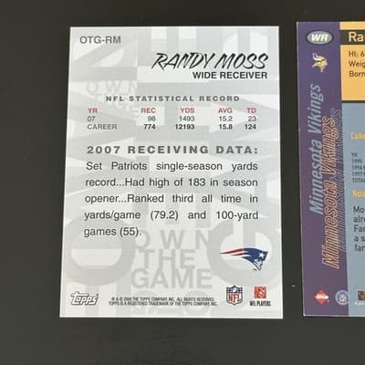 1998 Randy Moss Collectors Edge RC Rookie Lot 3 Cards Tom Brady Patriots NFL - Thumbnail 8