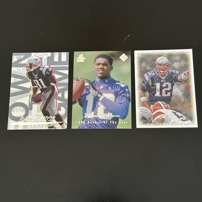 1998 Randy Moss Collectors Edge RC Rookie Lot 3 Cards Tom Brady Patriots NFL - Image 1