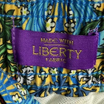 Onia Charles 7 Swim Trunks Liberty Fabric Coral Vines Inca Gold MS08-141 Mens S - Thumbnail 11