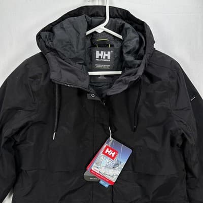 NEW Helly Hansen Parka Womens Medium Black Boyne Ins 2.0 Helly Tech Coat Jacket - Thumbnail 3