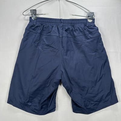 Birddogs Shorts Mens Small Navy Long Lined Athletic Drawstring Zip Pocket Gym 9" - Thumbnail 2
