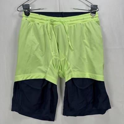 Birddogs Shorts Mens Small Navy Long Lined Athletic Drawstring Zip Pocket Gym 9" - Thumbnail 9