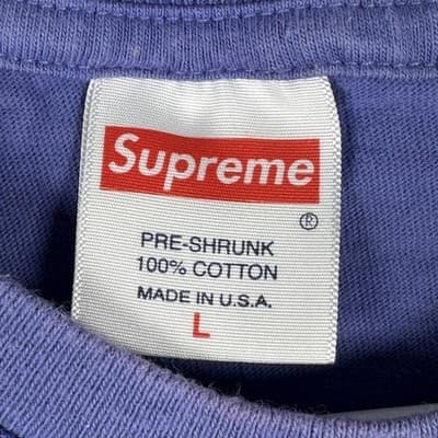 Authentic Supreme T-Shirt Mens Large Suprema Purple Short Sleeve SS18 Fiorenza - Thumbnail 7