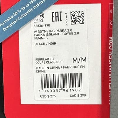 NEW Helly Hansen Parka Womens Medium Black Boyne Ins 2.0 Helly Tech Coat Jacket - Thumbnail 5