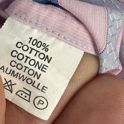 ROBERT GRAHAM Mens Shirt 15/38 Pink Purple Striped French Cuff Button Front - Thumbnail 9