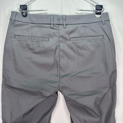 Birddogs Golf Pants Mens 34 x 28 Gray Stretch Chino Performance Zip (tag:30"L) - Thumbnail 8