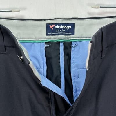 Birddogs Golf Pants Mens 32 x 28 Navy Chino Stretch Performance (Tag 30"L) - Thumbnail 4