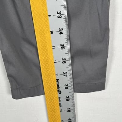 Birddogs Golf Pants Mens 34 x 28 Gray Stretch Chino Performance Zip (tag:30"L) - Thumbnail 9