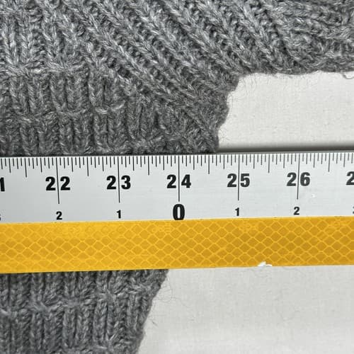 Peter Millar Alpaca Wool Sweater Mens 2XL Gray Shawl Collar Waffle Knit Pullover - Thumbnail 6