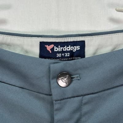 Birddogs Golf Pants Mens 30 x 32 Slate Blue Stretch Chino Performance Pockets - Thumbnail 5