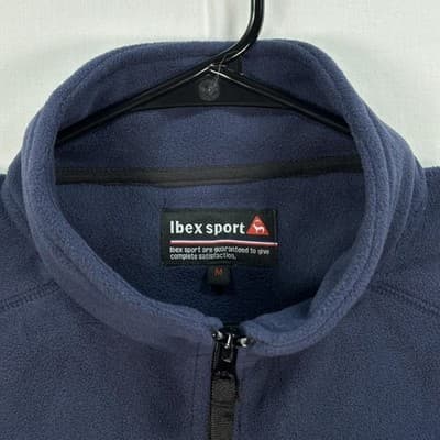 Ibex Sport Vest Mens Medium Blue Fleece Full Zip Sleeveless Jacket Outdoor - Thumbnail 5