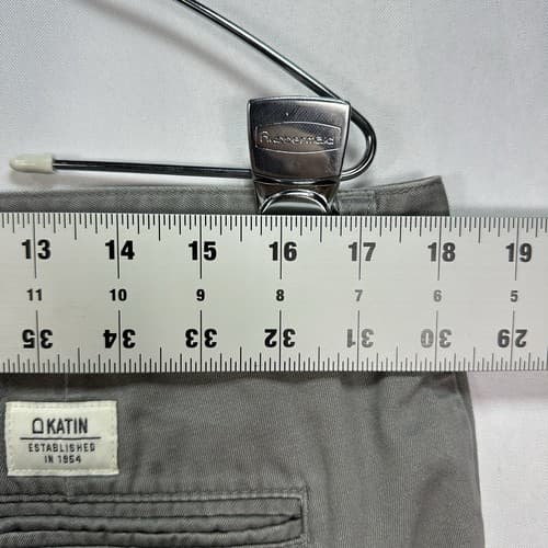 Katin Chino Shorts Mens 36 Golf Gray Inseam 8” Casual 100% Cotton - Thumbnail 6