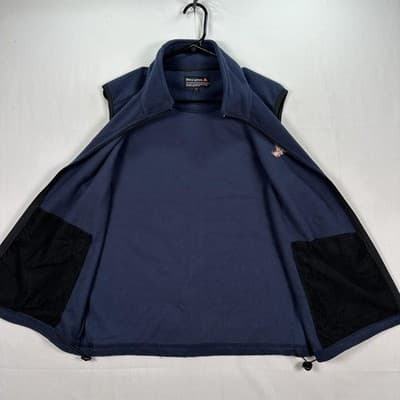 Ibex Sport Vest Mens Medium Blue Fleece Full Zip Sleeveless Jacket Outdoor - Thumbnail 7