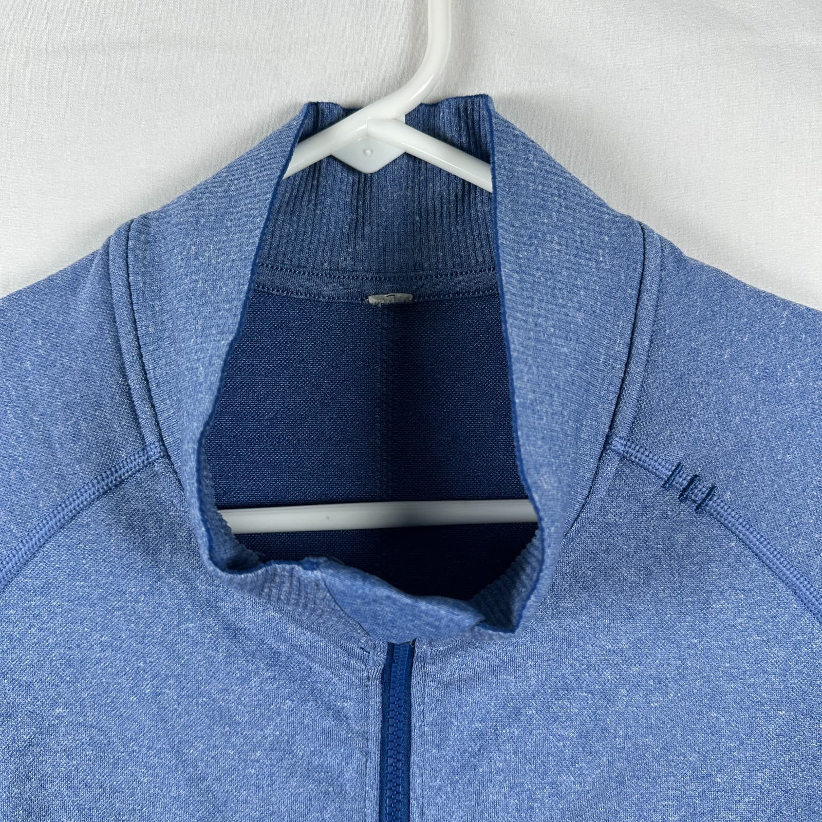 Lululemon Pulse Jacket Mens XL Blue Heathered Riviera Long Sleeve Full Zip - Thumbnail 3