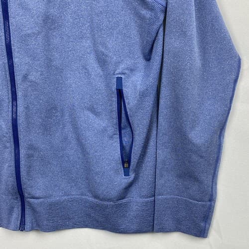 Lululemon Pulse Jacket Mens XL Blue Heathered Riviera Long Sleeve Full Zip - Thumbnail 5