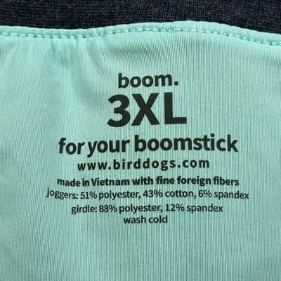 Birddogs Boom For Your Boomstick Lined Joggers Mens 3XL Navy Athletic Pants NWOT - Thumbnail 10