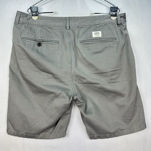 Katin Chino Shorts Mens 36 Golf Gray Inseam 8” Casual 100% Cotton - Thumbnail 2