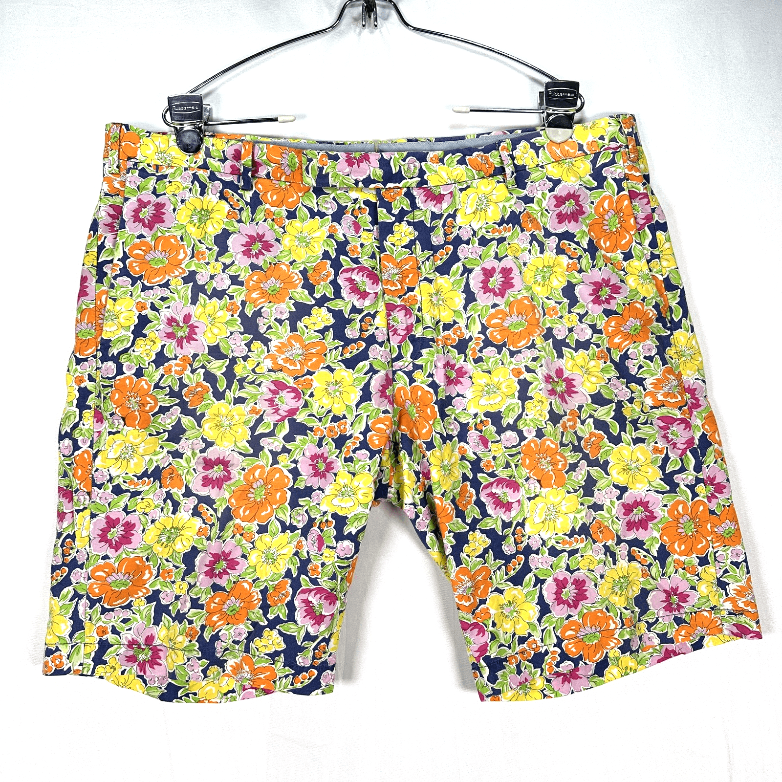 Polo Ralph Lauren Bermuda Shorts Mens 38 Floral Print Custom Fit Casual Summer - Image 1