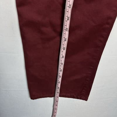 Peter Millar Mens Raleigh Washed Twill Chino Pants 38 x 34 Burgundy Red NEW - Thumbnail 14