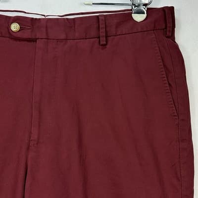 Peter Millar Mens Raleigh Washed Twill Chino Pants 38 x 34 Burgundy Red NEW - Thumbnail 6