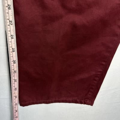 Peter Millar Mens Raleigh Washed Twill Chino Pants 38 x 34 Burgundy Red NEW - Thumbnail 13