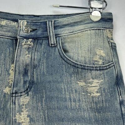 Copping Zone CZ Jeans Womens Medium 30 x 31 Blue Denim Distressed 100% Cotton - Thumbnail 5