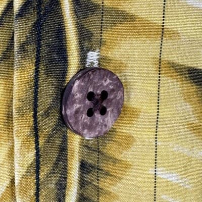 Tommy Bahama Silk Hawaiian Shirt Mens XL Gold Floral Tropical Camp Vintage Fit - Thumbnail 7